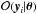 \hbox{$ \mathcal{O}(\vec{y}_i|\vec{\theta}) $}