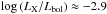 \hbox{$\log \left(L_{\rm X} / L_{\rm bol} \right) \approx -2.9$}