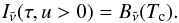 \appendix \setcounter{section}{1} \begin{equation} I_\nut(\tau, u > 0) = B_\nut(T_\text{c}) . \label{eq:I_u>0_E1} \end{equation}