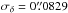 \hbox{$\sigma_{\delta} = 0\farcs0829$}