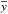 \hbox{$\overline{y}$}