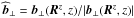 \hbox{$\widehat{\vec{b}}_\perp = \vec{b}_\perp(\vec{R}^z,z)/|\vec{b}_\perp(\vec{R}^z,z)|$}