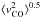 \hbox{$\langle v_{\rm CO}^2\rangle^{0.5}$}