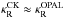 \hbox{$\kappa_{\rm{R}}^{\rm{CK}} \approx \kappa_{\rm{R}}^{\rm{OPAL}}$}