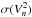 \hbox{$\sigma(V^2_n)$}