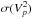 \hbox{$\sigma(V^2_p)$}