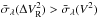 \hbox{$\bar{\sigma}_{\lambda}(\Delta V^2_{\rm R}) > \bar{\sigma}_{\lambda}(V^2)$}