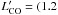 \hbox{$L'_{\rm CO}=(1.2$}