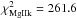 \hbox{$\chi^2_{\rm MgIIk}=261.6$}
