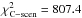 \hbox{$\chi^2_{\mathrm{C-scen}}=807.4$}