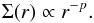 \begin{equation} \Sigma(r) \propto r^{-p} \mathrm{.} \label{eq:surface_density_p} \end{equation}