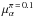 \hbox{$\mu_{\alpha}^{\pi\,=\,0.1}$}