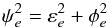\begin{equation} \label{eq:ver} \psi_e^2=\varepsilon_e^2+\phi^2_e \end{equation}