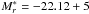 \hbox{$M_{r}^*=-22.12+5$}