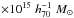\hbox{$\times 10^{15}\;h_{70}^{-1}\;M_{\odot}$}