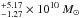 \hbox{$^{+5.17}_{-1.27} \times 10^{10}~M_{\odot}$}