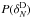 \hbox{$P(\delta_N^{\rm D})$}