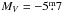 \hbox{$M_V=-5\fm7$}