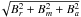 \hbox{$\!\sqrt{B^2_{r} + B^2_{m} + B^2_{a}}$}