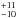 \hbox{$^{+11}_{-10}$}
