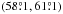\hbox{$(58\fdg1,61\fdg1)$}