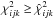\hbox{$\chi^{2}_{ijk} \ge \hat{\chi}^{2}_{ijk}$}