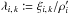 \hbox{$\lambda_{i\comma k} \coloneqq \xi_{i\comma k}/\rhopi$}
