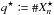 \hbox{$q^\star \coloneqq \card X^\star_n$}