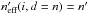 \hbox{$\npeff(i, d = n) = \np$}