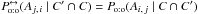 \hbox{$\Poto^\leftrightarrow(A_{j\comma i} \mid C' \cap C) = \Poto(A_{i\comma j} \mid C \cap C')$}