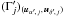 \hbox{$(\Gammapj)_{(\uapj,\,\udpj)}$}