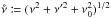 \hbox{$\nutot \coloneqq (\nu^2+\nu'^2+\nu_0^2)^{1/2}$}