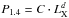 \hbox{$P_{1.4} = C \cdot L^d_{\rm X}$}