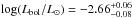 \hbox{$\log(L_{\rm bol}/L_{\odot})=-2.66^{+0.06}_{-0.08}$}
