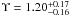 \hbox{$\Upsilon=1.20\substack{+0.17 \\ -0.16}$}