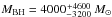 \hbox{$M_\mathrm{BH}=4000\substack{+4600 \\ -3\,200}\ {M_\odot}$}