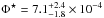 \hbox{$\Phi^{\star}=7.1^{+2.4}_{-1.8} \times 10^{-4}$}