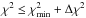 \hbox{$\chi^2 \le \chi^2_{\min} + \Delta\chi^2$}