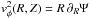 \hbox{$v^2_{\phi}(R,Z)=R\,\partial_R\Psi$}