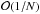 \hbox{${\cal O}(1/N)$}