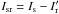 \hbox{$I_{\rm{sr}} = I_{\rm{s}}-I^{\prime}_{\rm{r}}$}