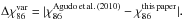 \hbox{$\Delta\chi_{86}^{\rm{var}}=|\chi_{86}^{\rm{Agudo\,et\,al.\,(2010)}}-\chi_{86}^{\rm{this\,paper}}|.$}