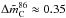 \hbox{$\Delta \tilde{m}_{\rm{C}}^{\rm{86}}\approx0.35$}