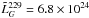 \hbox{$\tilde{L}_{G}^{229}=6.8\times10^{24}$}