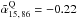 \hbox{$\tilde\alpha_{15,\,86}^{\rm{Q}}=-0.22$}