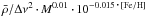\hbox{$\bar{\rho}/\Delta \nu^2 \cdot M^{0.01} \cdot 10^{-0.015 \cdot [\mathrm{Fe}/\mathrm{H}]}$}