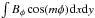 \hbox{$\int B_\phi \cos (m\phi) {\rm d}x{\rm d}y$}