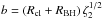 \hbox{$b = \left(R_{\rm cl} + R_{\rm BH}\right)\zeta^{1/2}_2$}