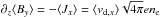 \hbox{$\partial_z \langle B_y \rangle = - \langle J_x \rangle = \langle v_{{\rm d},x} \rangle \sqrt{4\pi} en_{\rm e}$}