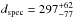 \hbox{$d_\mathrm{spec}=297^{+62}_{-77}$}